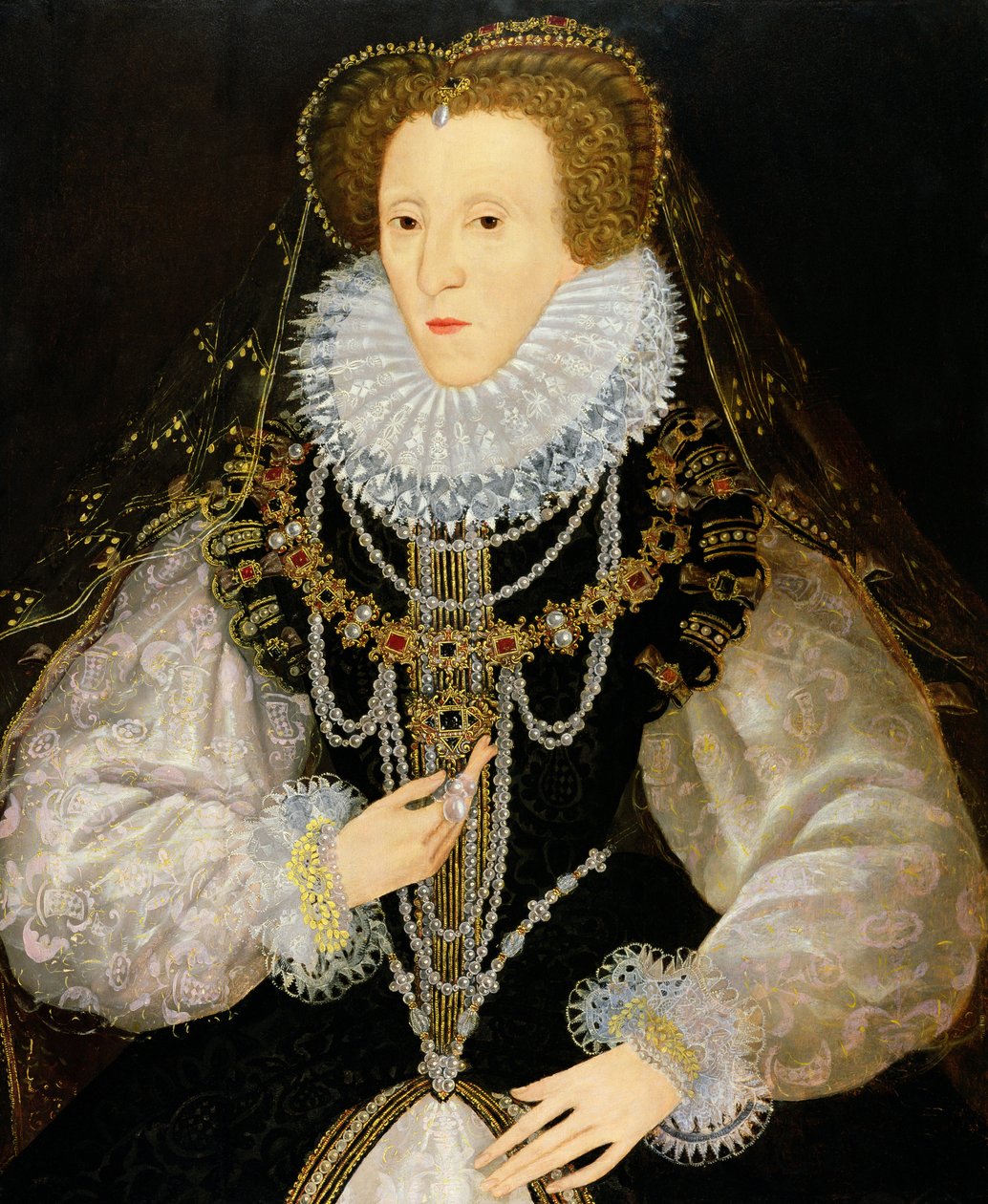 I. Erzsébet királynő Kitchener-portréja (1533-1603) 1550 körül alkotó: English School