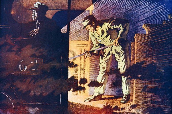 Az L.M.S.R. Night Mail, illusztráció a „The Wonder Book of Railways”-ből, tizennegyedik kiadás, szerkesztette Harry Golding alkotó: English School