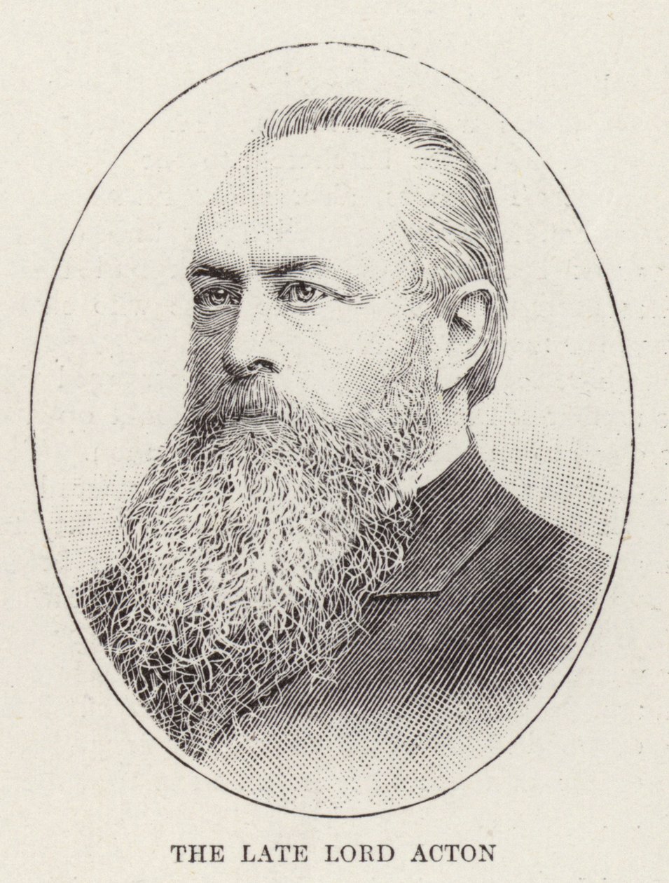 A néhai Lord Acton (metszet) alkotó: English School