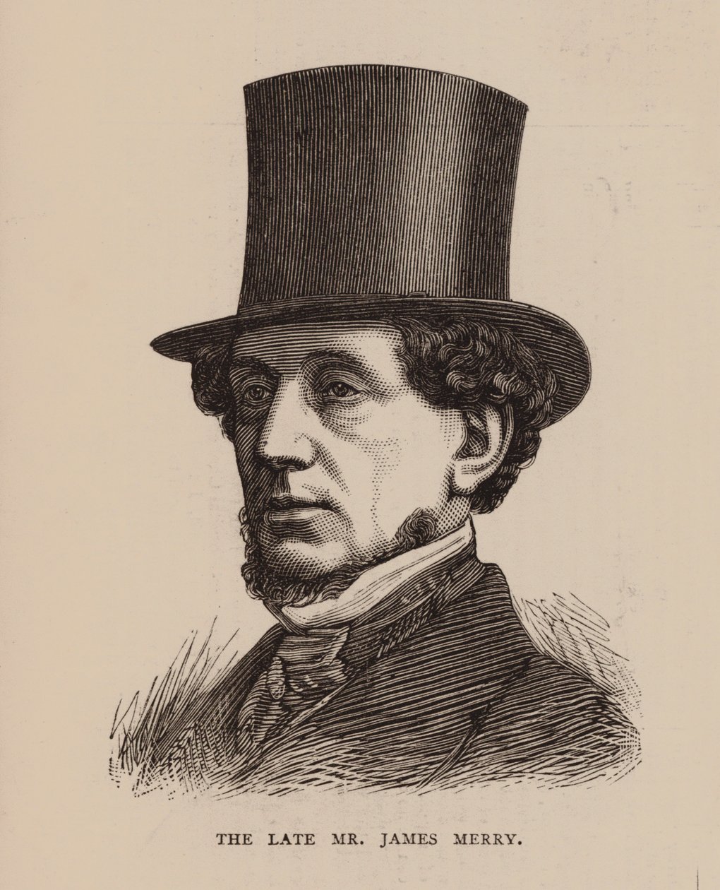 A néhai James Merry úr (metszet) alkotó: English School
