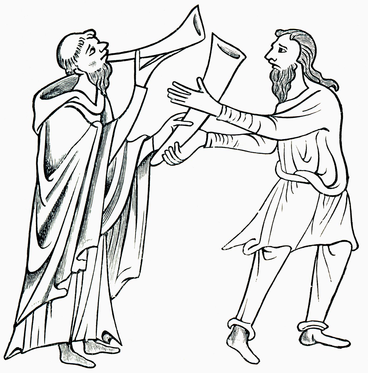 A Szent Patrik kürt legendája, J. R. Green „Az angol nép rövid története” című művéből, 1893-ban alkotó: English School