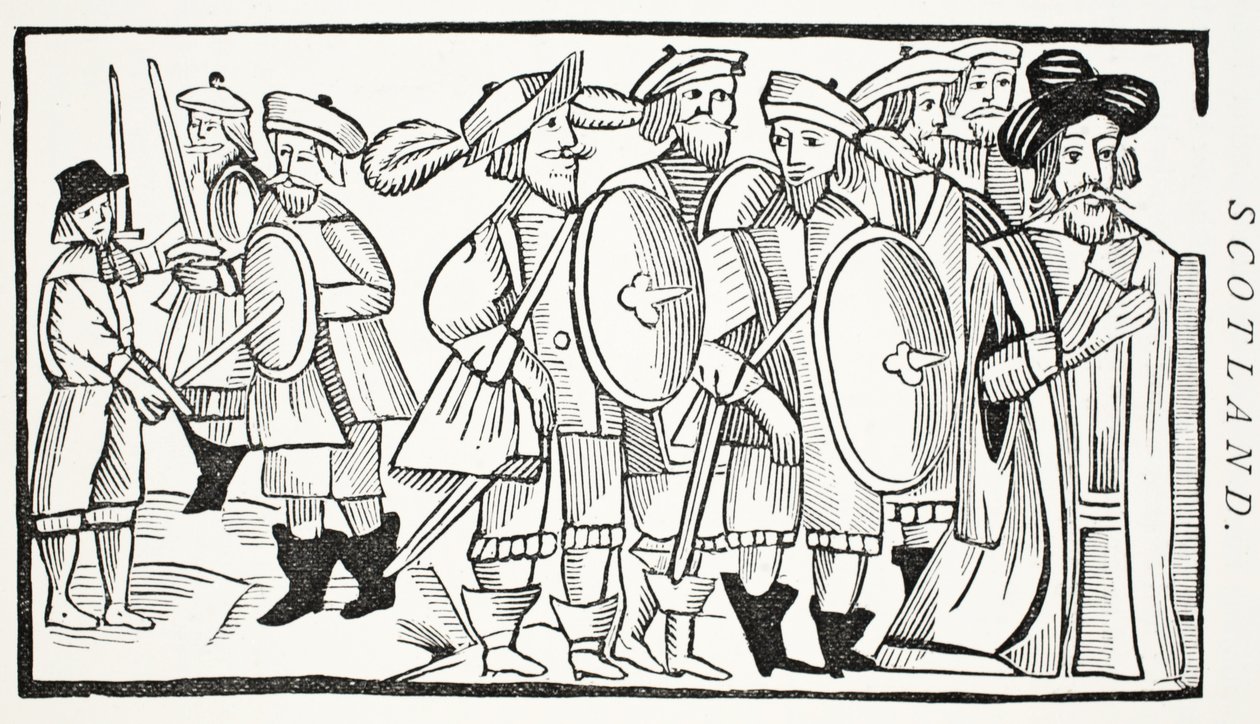 The Lovers Quarrel, illusztráció a Chap-books of the Eightenth Century, John Ashton, pub. 1882 alkotó: English School