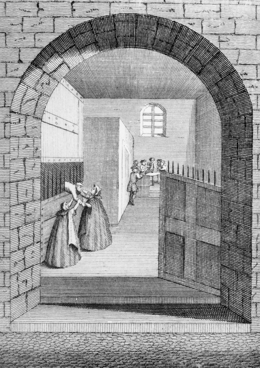 John Shepherd menekülésének módja a Newgate-i Elítélt lyukból, 1724 alkotó: English School