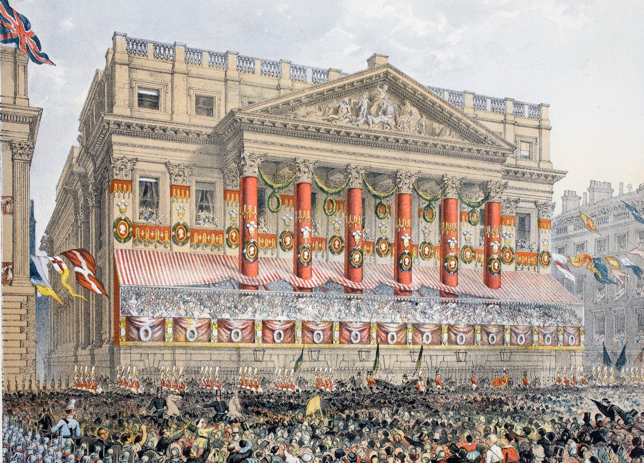The Mansion House, 1863. március 7., VII. Edward és a dán Alexandra házasságának emlékműve, pub. 1864 alkotó: English School