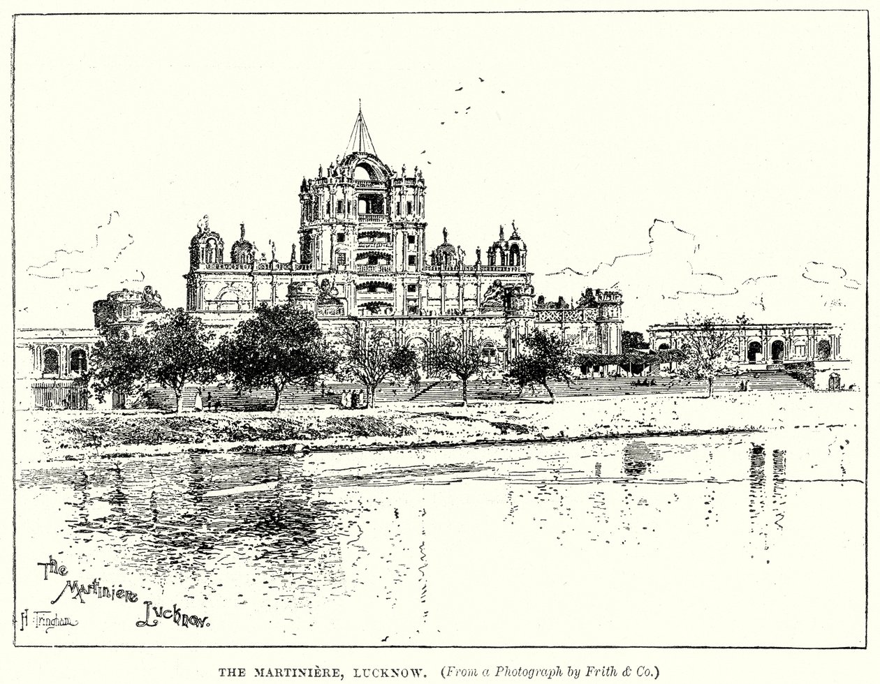A Martiniere, Lucknow (metszet) alkotó: English School