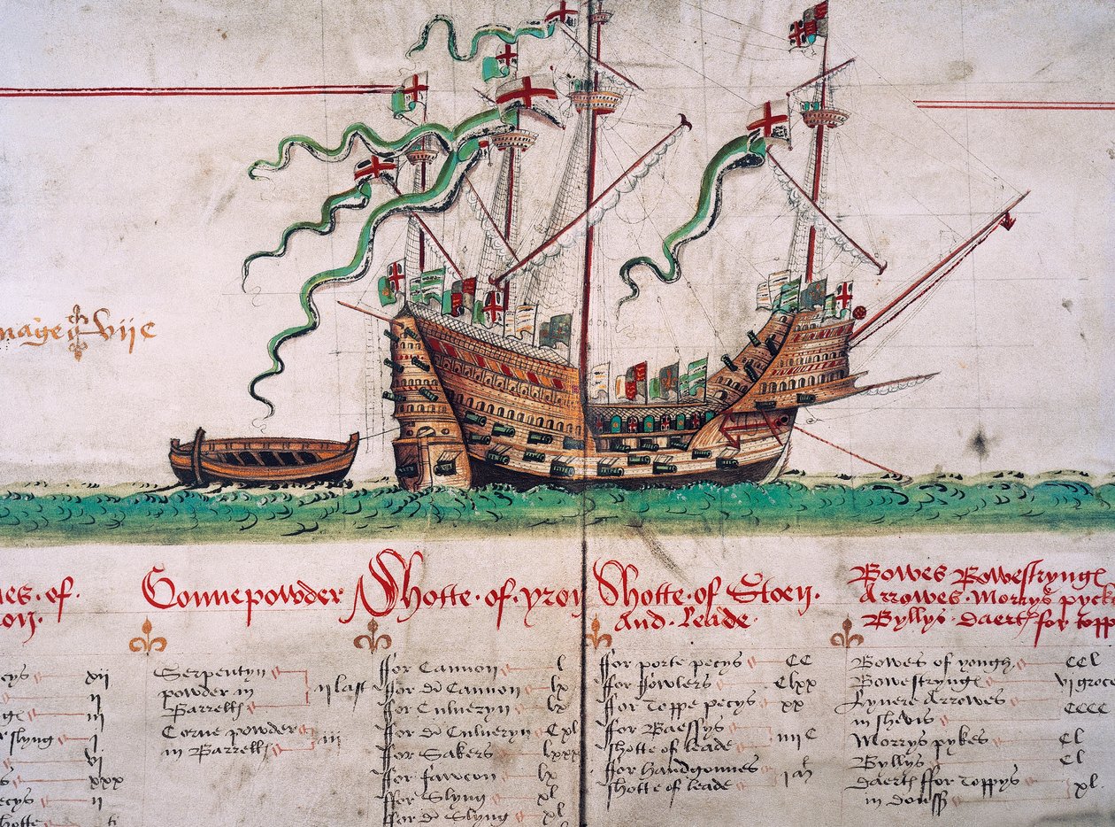 A Mary Rose, az Anthony Rollból alkotó: English School