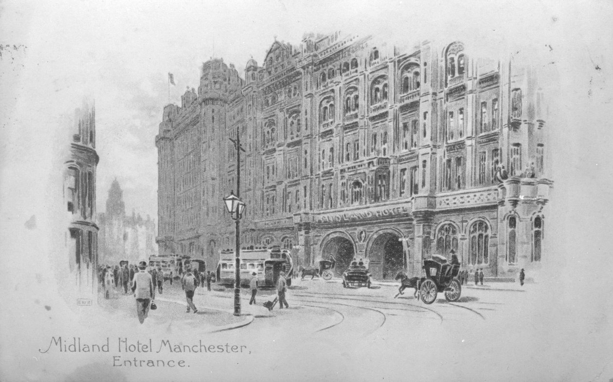 The Midland Hotel, Manchester, 1910 körül alkotó: English School