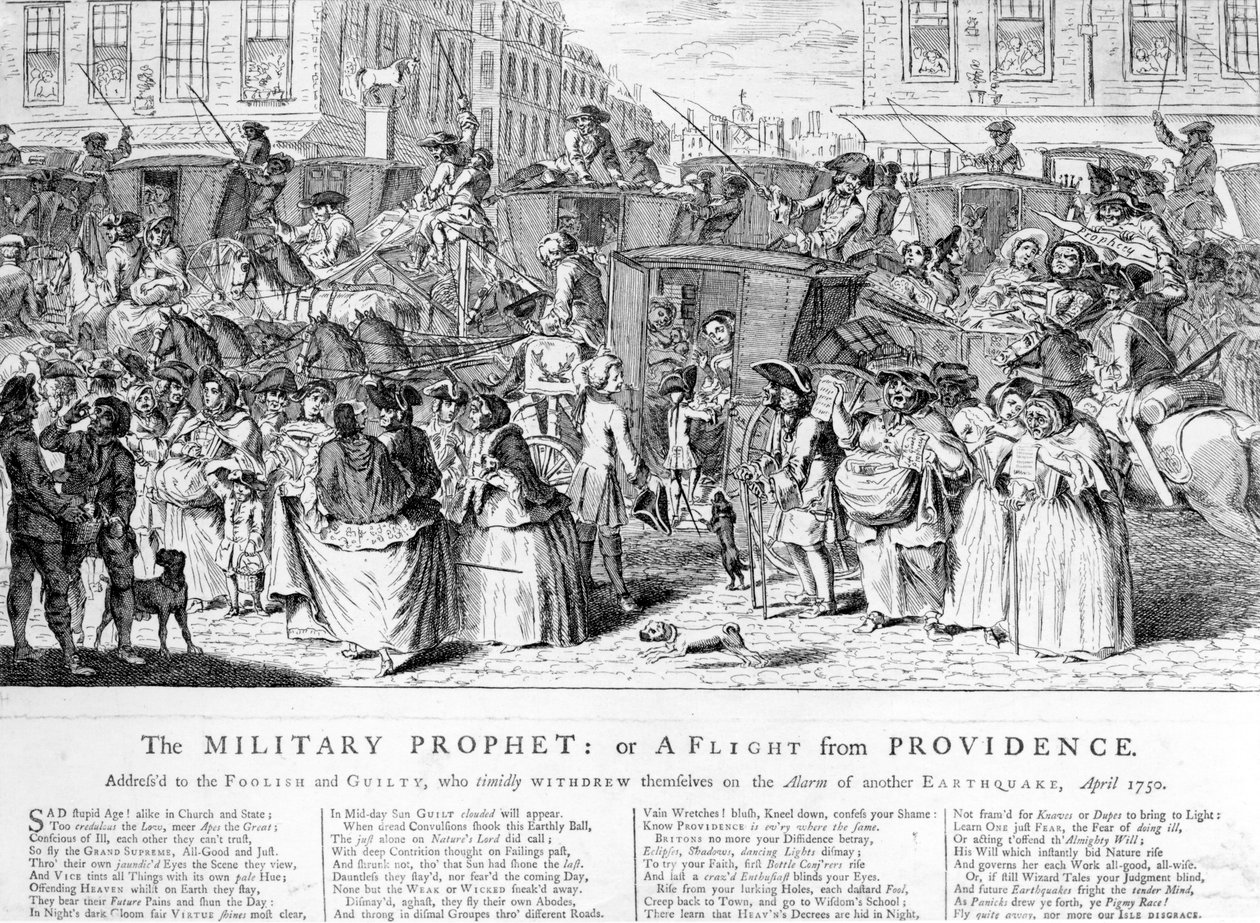 A katonai próféta, avagy egy menekülés Providence-ből, 1750 alkotó: English School