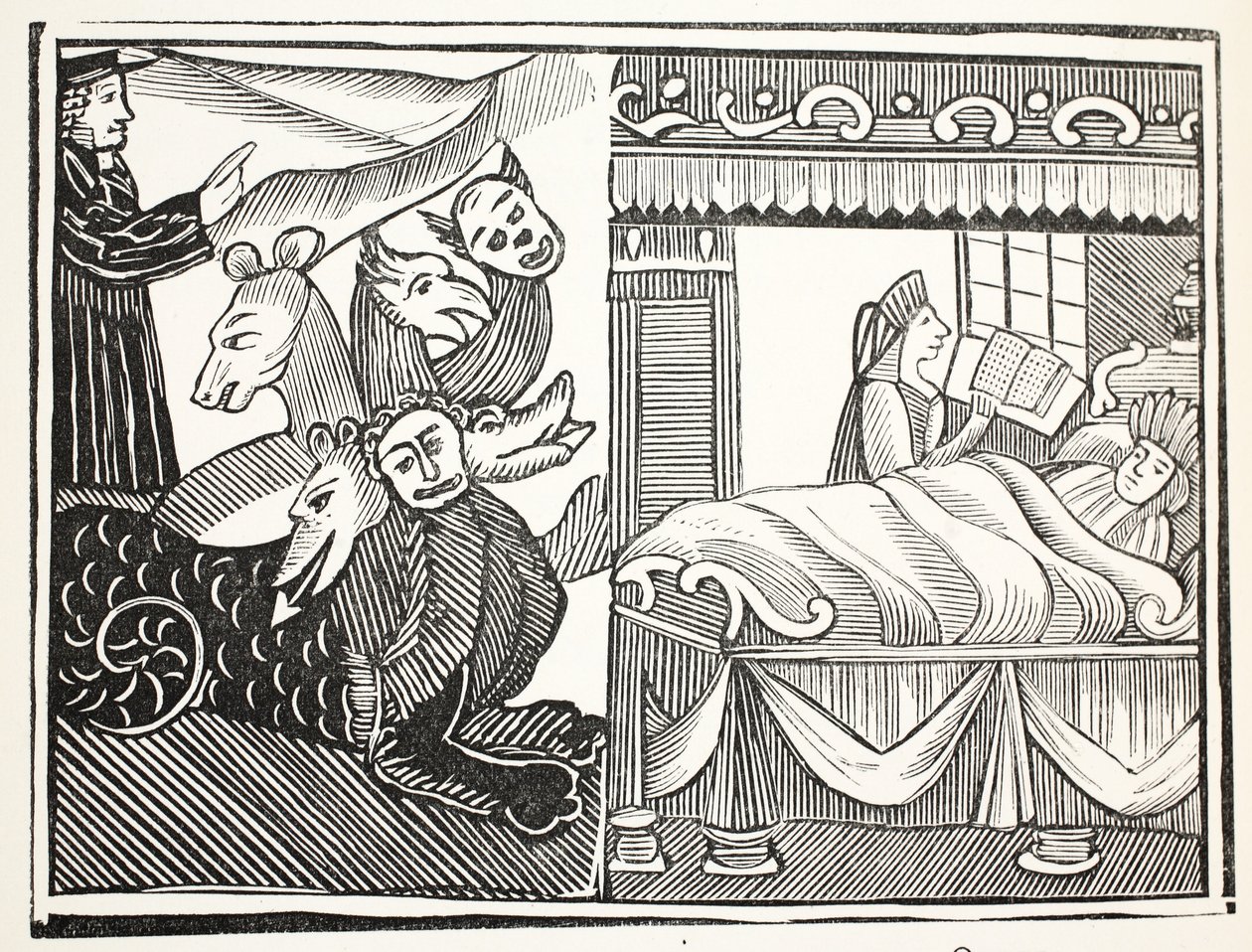 The Miracle of Miracles, illusztráció a Chap-books of the Eightenth Century, John Ashton, pub. 1882 alkotó: English School
