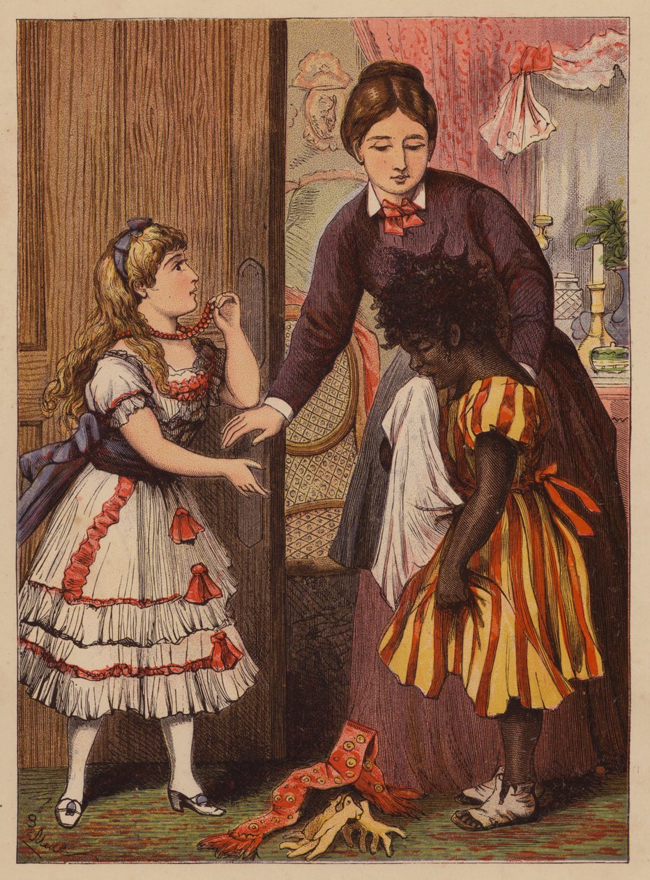 A nyaklánc (színes litográfia) alkotó: English School