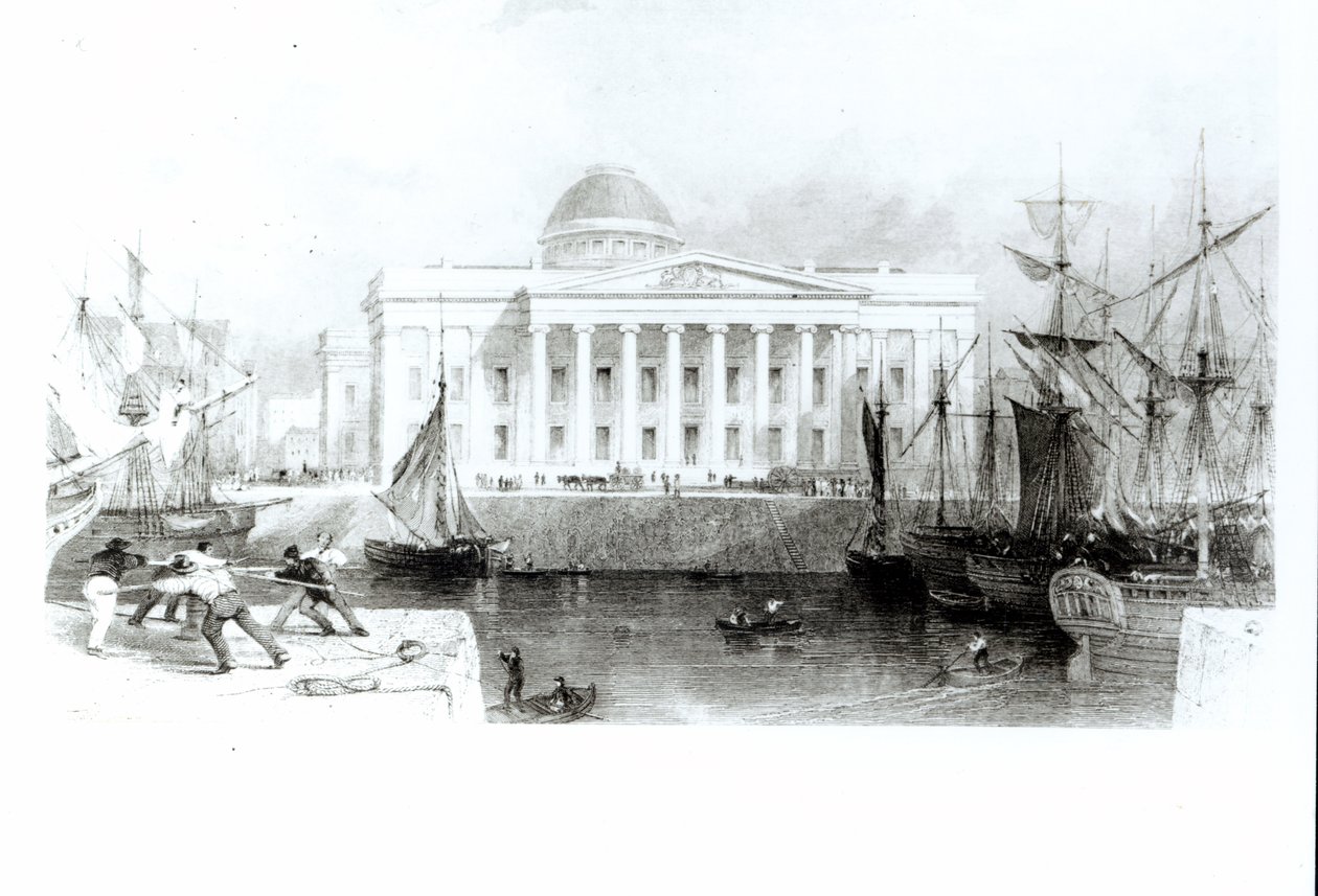 The New Custom House, Liverpool, 1830 körül alkotó: English School