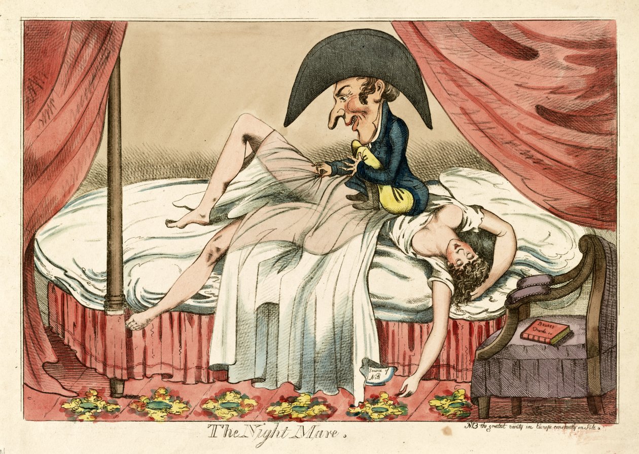 The Night Mare, kocsma. 1790 (kézzel színezett metszet) alkotó: English School