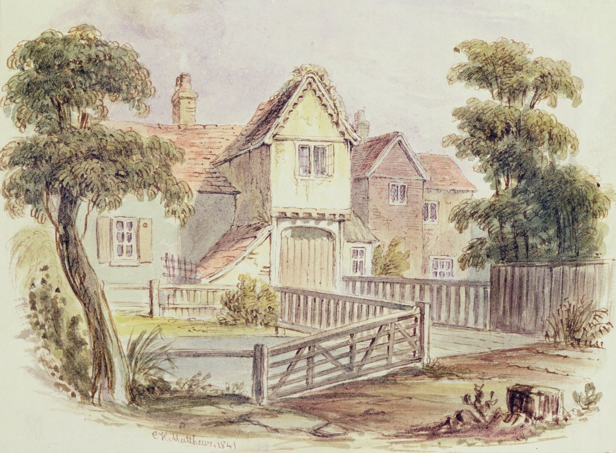 The Old Cheesecake House, 1841 alkotó: English School