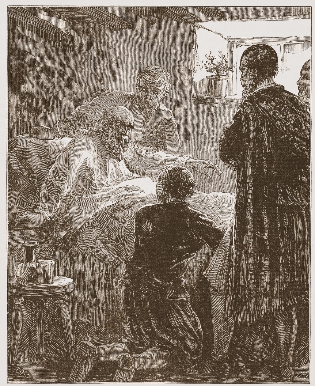 The Old Covenanters utolsó prédikációja, illusztrációja James Aitken Wylie (1808-1890) A protestantizmus történetéből, pub. 1878 alkotó: English School