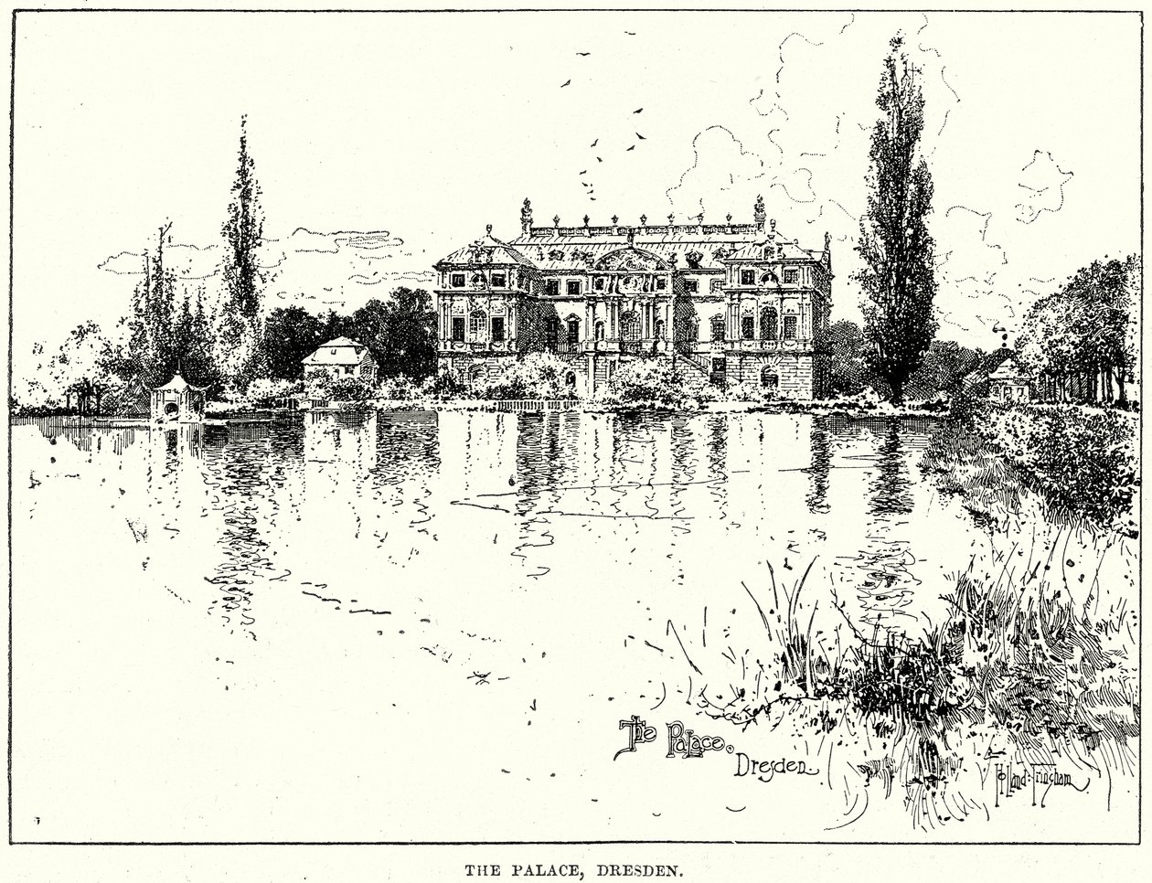 A drezdai palota (metszet) alkotó: English School