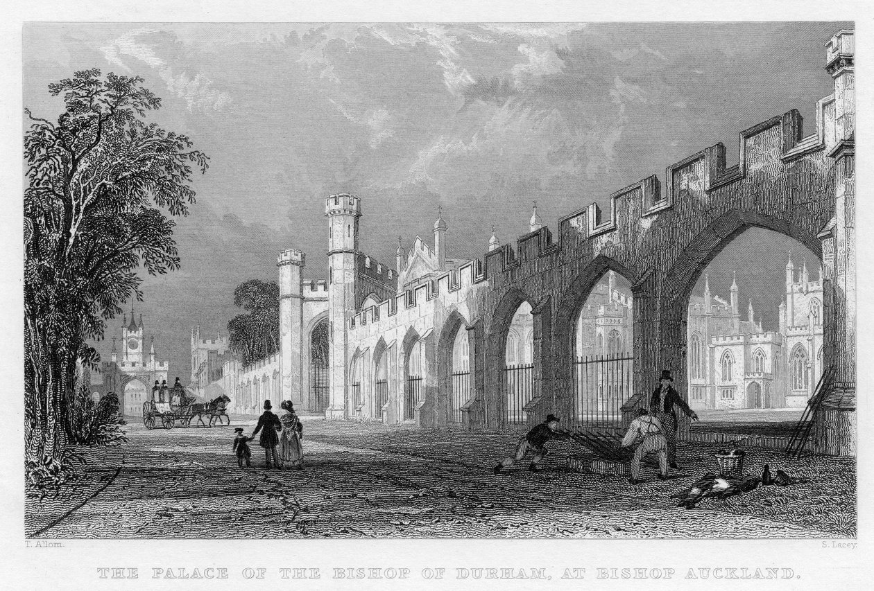 A durhami püspök palotája, Auckland püspöke, 1833 alkotó: English School
