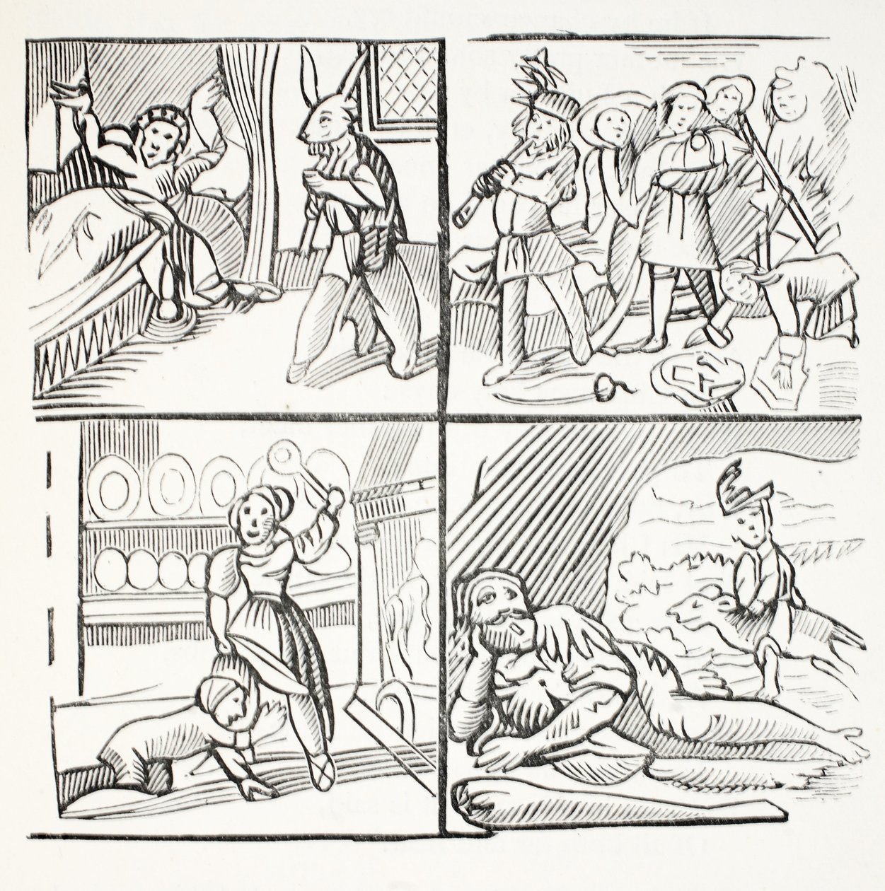 The Pleasant History of Jack Horner, illusztráció a Chap-books of the Eightenth Century, John Ashton, pub. 1882 alkotó: English School