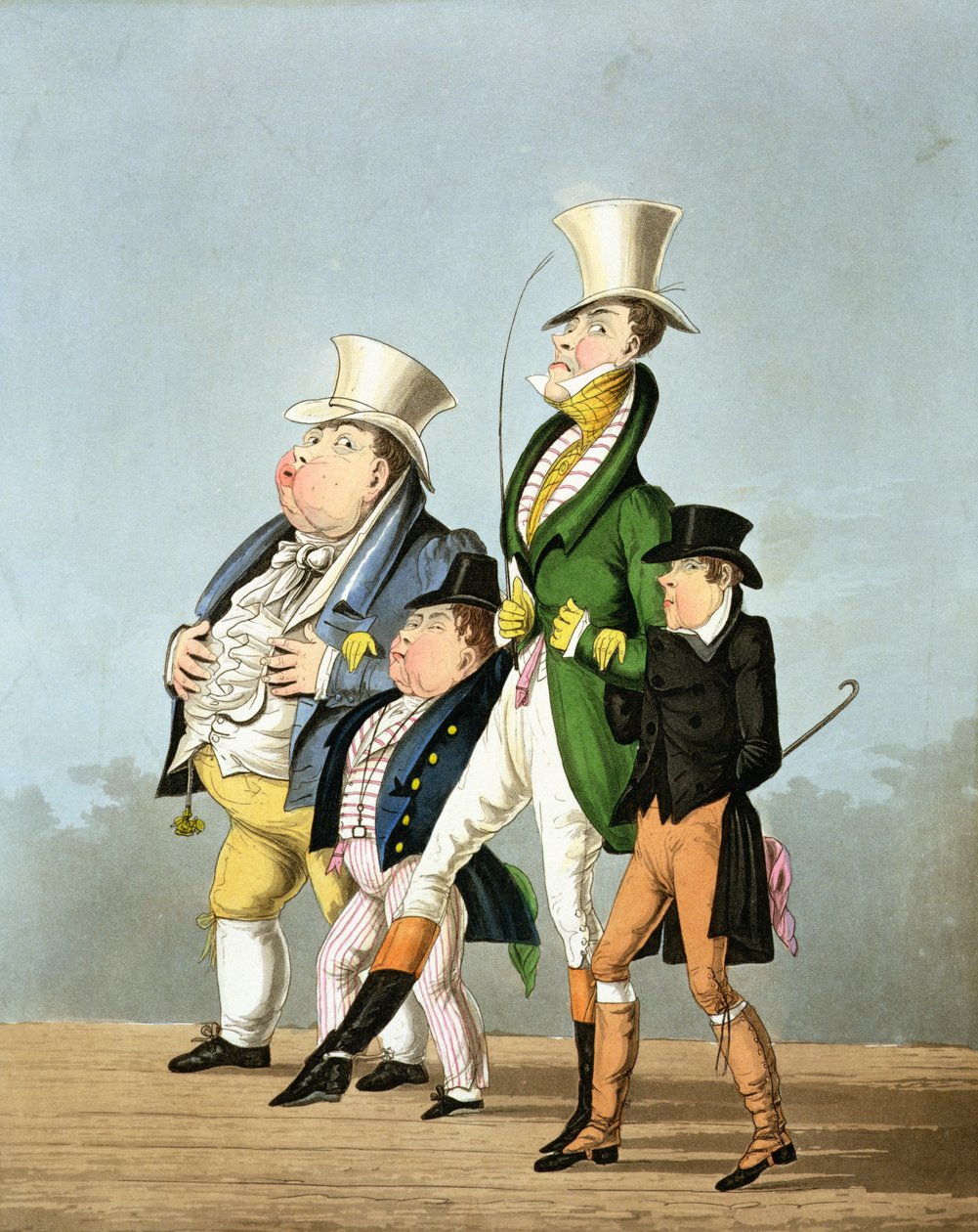 Az árak – Teljes áron, féláron, magas áron és alacsony áron, George Hunt metszetében, Thomas McLean kiadásában, 1827 alkotó: English School