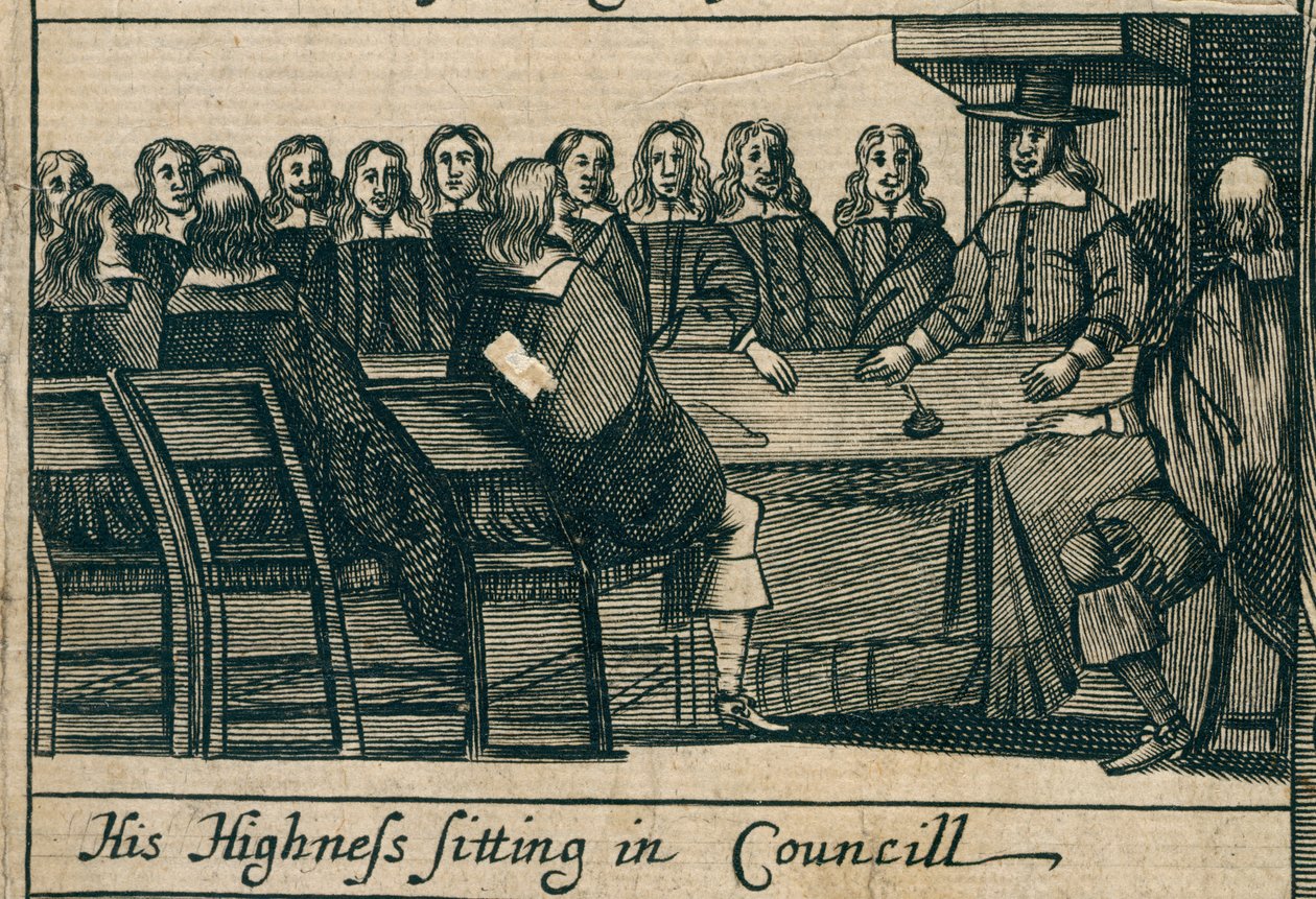 The Protectoral Council, A legfigyelemreméltóbb szakaszok rövid kronológiája alkotó: English School