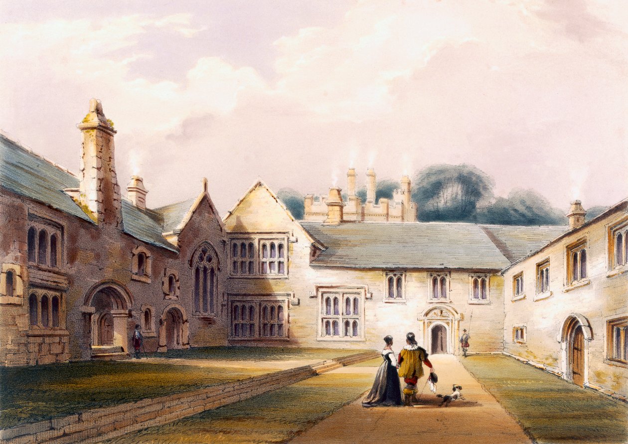 A négyszög, Cotehele ház, 1830-40 körül alkotó: English School