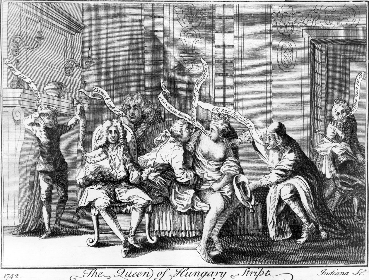 A Magyar Királynő sáv, 1742 alkotó: English School