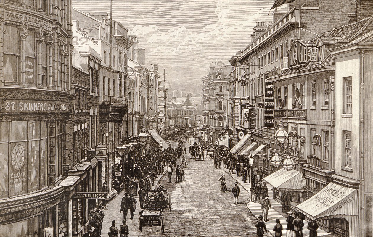 A királynő látogatása Birminghamben: The High Street, a 