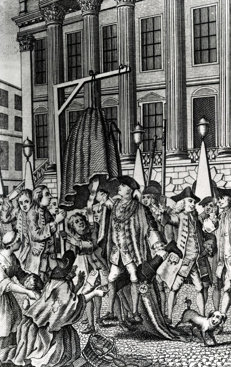 A Petti-kabát megerőszakolása, 1768 alkotó: English School