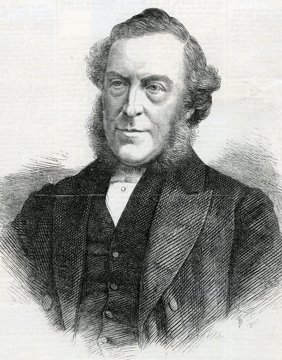 John Bedford tiszteletes, a Wesleyan Metodista Konferencia elnöke, 1867 alkotó: English School