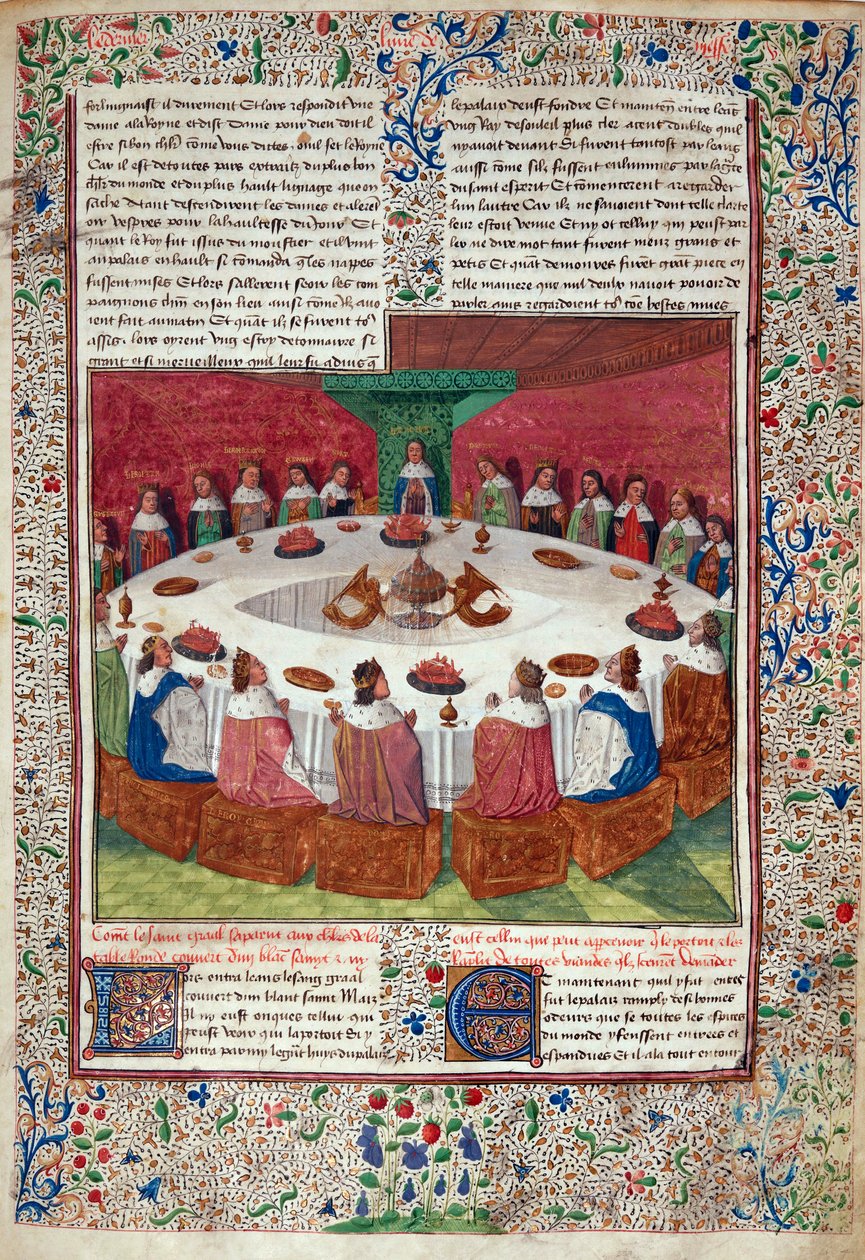 A Kerekasztal és a Szent Grál, Messire Lancelot du Lac könyvéből alkotó: English School