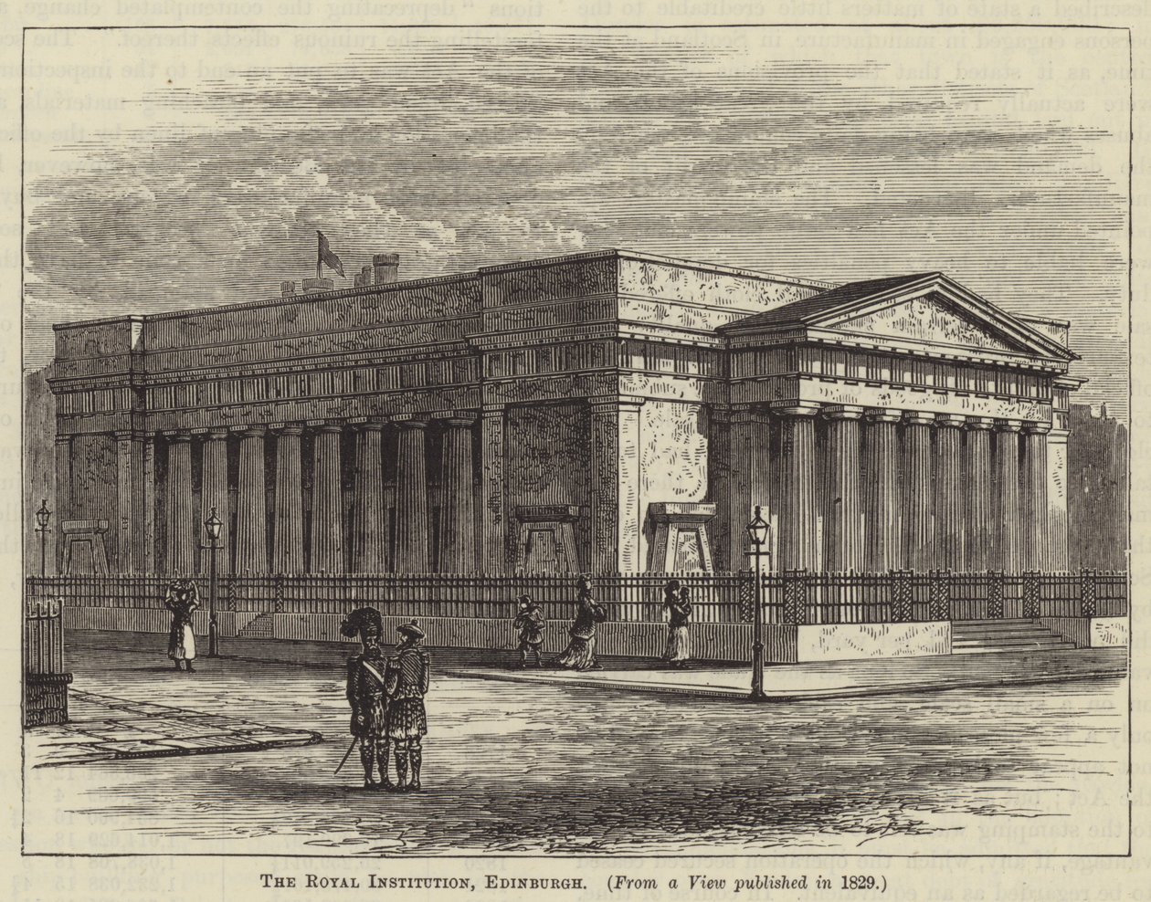 The Royal Institution, Edinburgh (metszet) alkotó: English School
