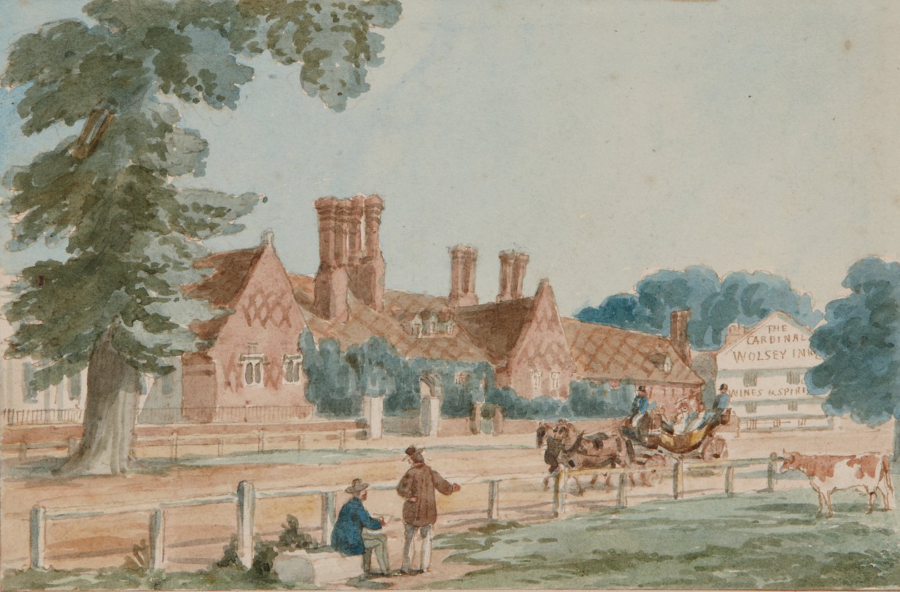 The Royal Mews, 1865 körül (akvarell papíron) alkotó: English School
