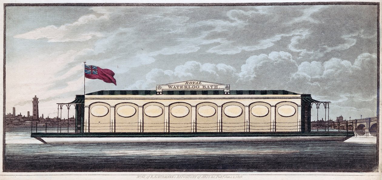 The Royal Waterloo Bath, pub. 1819. alkotó: English School