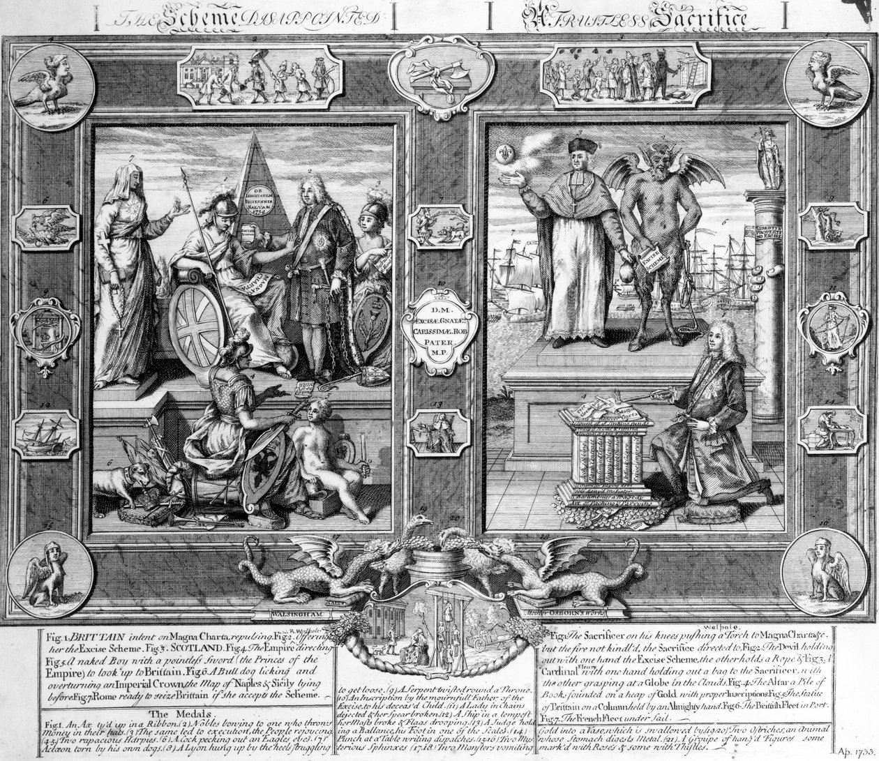 The Scheme Disappointed, A Fruitless Sacrifice, 1733 körül alkotó: English School