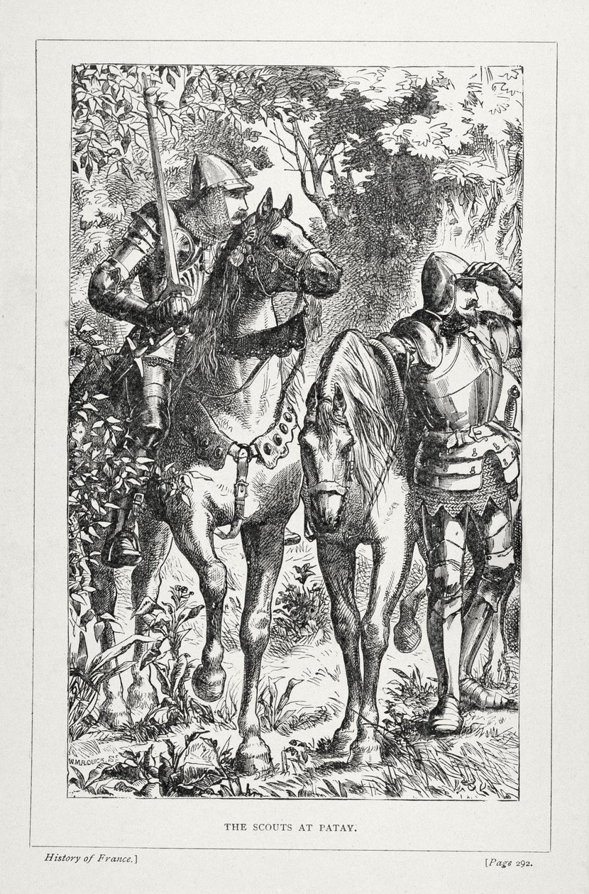 A patayi cserkészek a Franciaország történetéből, Emile de Bonnechose, kiadó: Ward, Lock and Co, London alkotó: English School