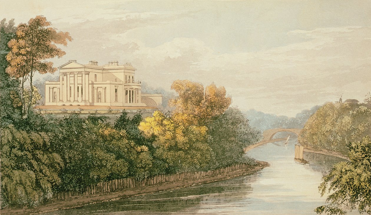 A székhelye G.B. Greenough Esq., Regents Park, az Ackermanns Repository of Arts-tól, megjelent 1826 körül alkotó: English School