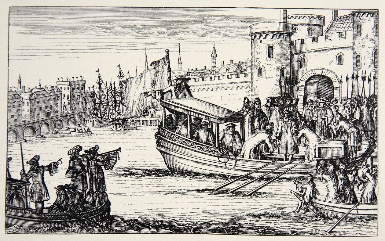 A hét püspök visszatér a toronyból, 1688 alkotó: English School