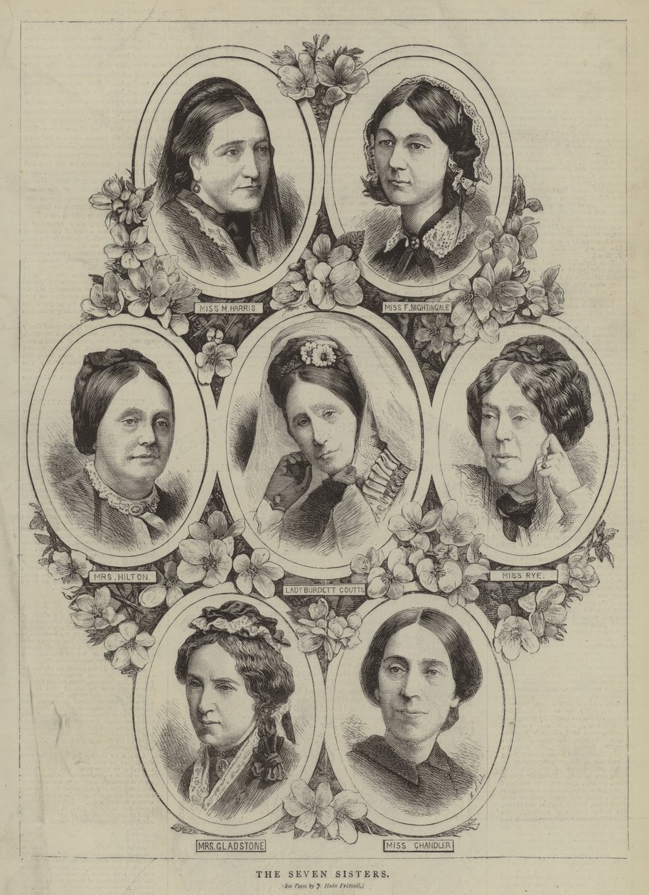 A hét nővér (metszet) alkotó: English School