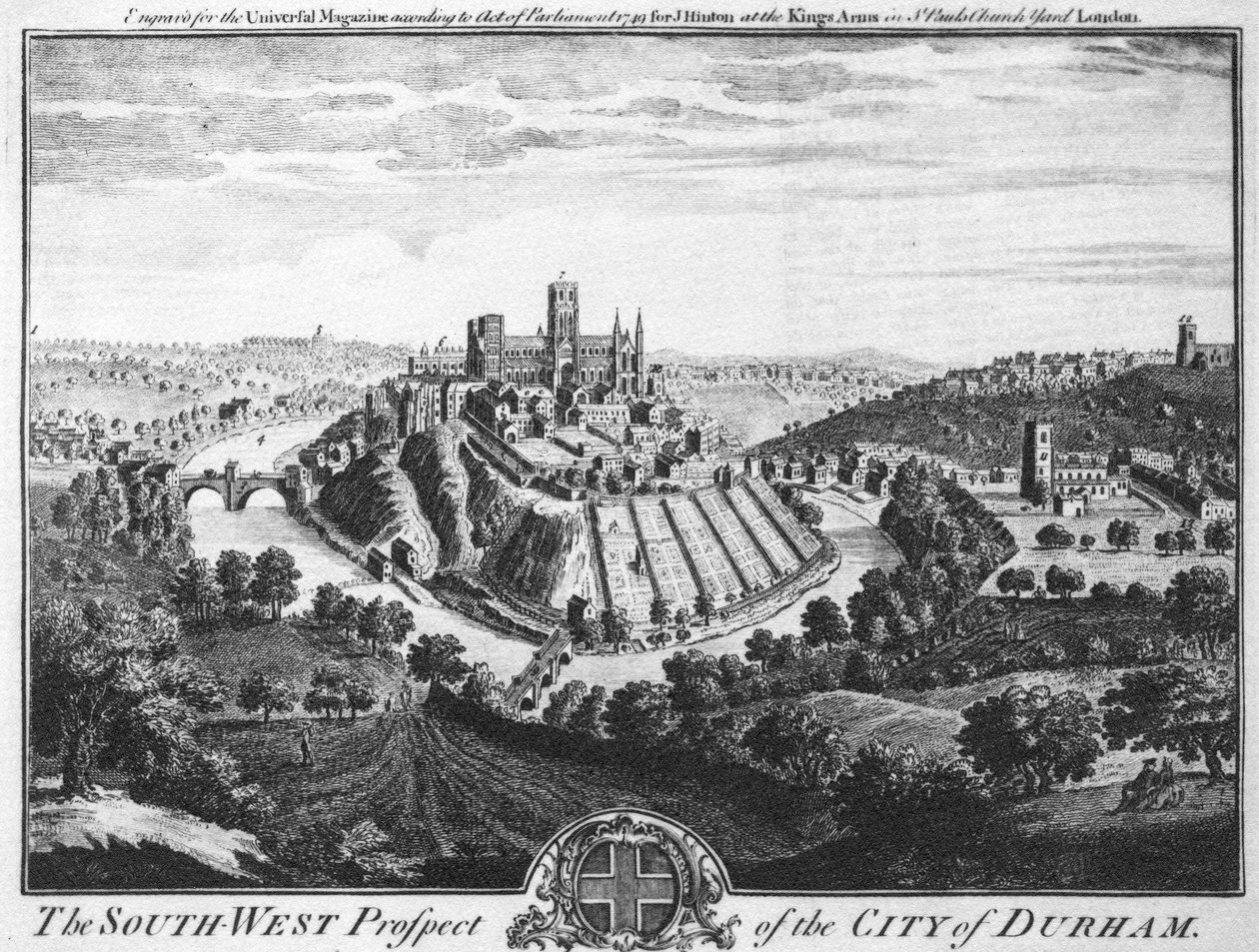 Durham város délnyugati kilátója, 1600 körül alkotó: English School