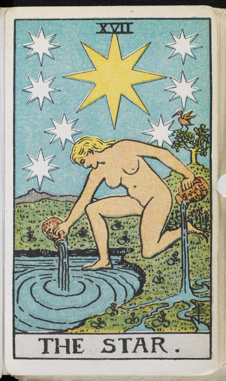 A Csillag a Tarot kulcsából: egy titkos hagyomány töredékei a jóslás fátyla alatt. [Kártyakészlettel.]