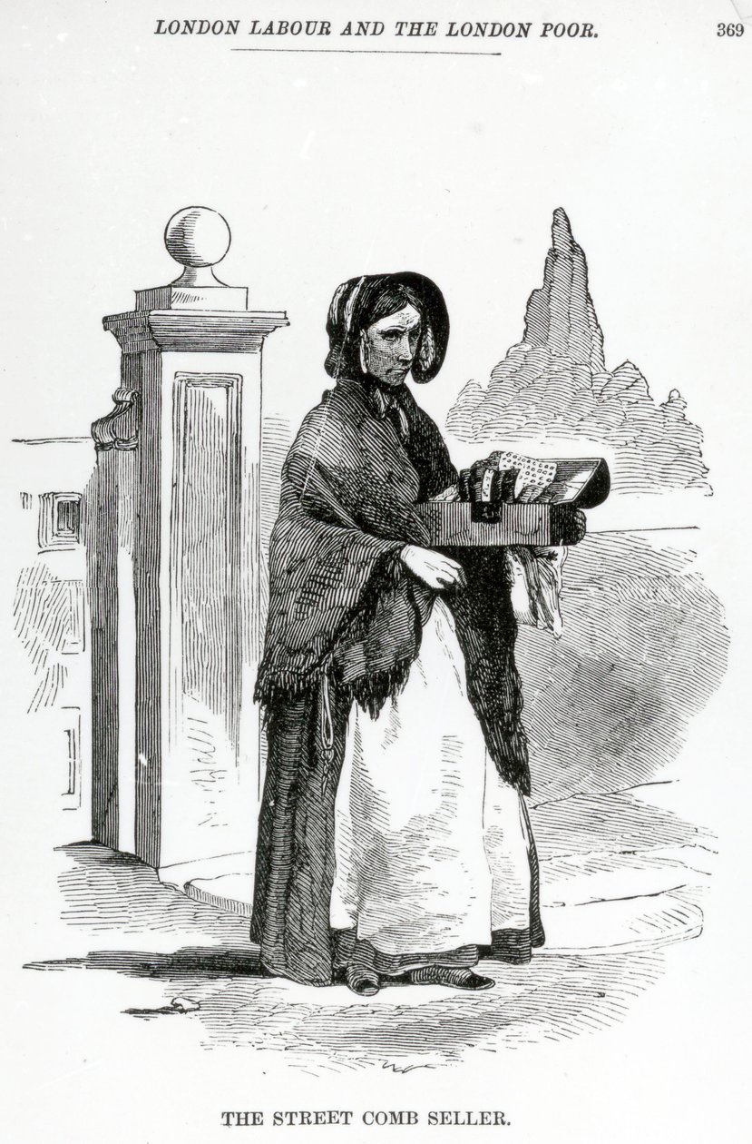 Az utcai fésű eladó, 1840 körül alkotó: English School