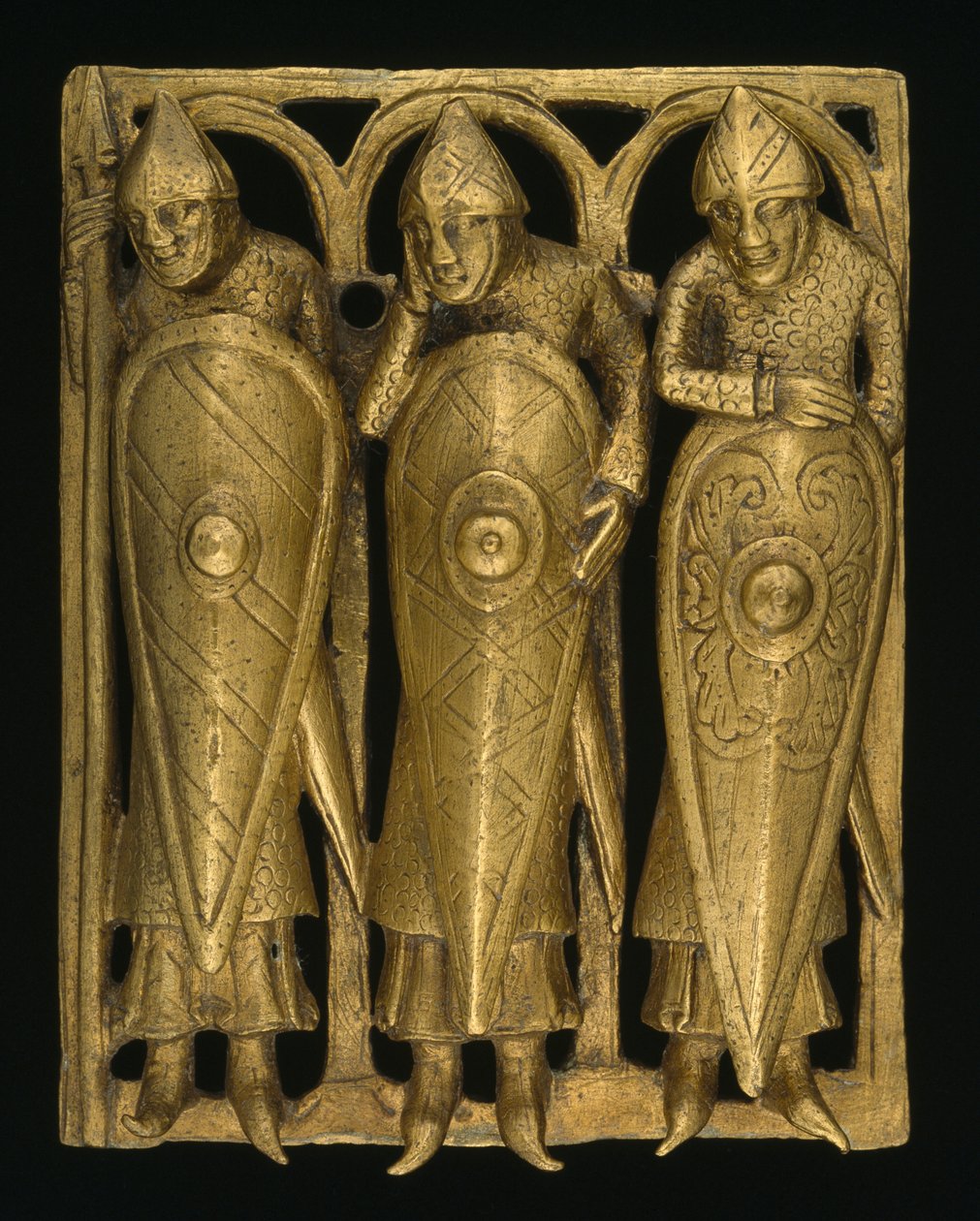 Temple Pyx, 1140-50 körül (aranyozott rézötvözet) alkotó: English School