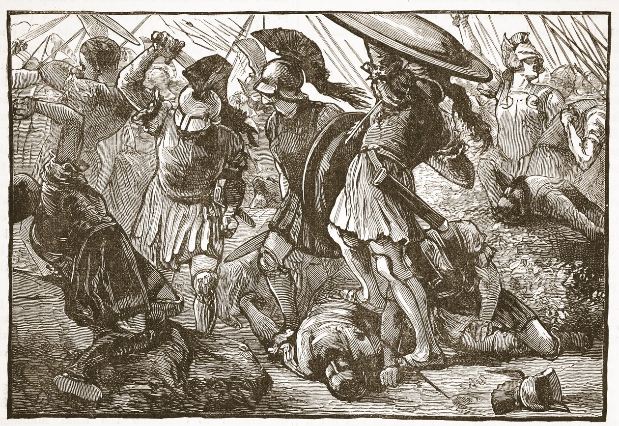 A thébaiak és macedónok Chaeroneában alkotó: English School