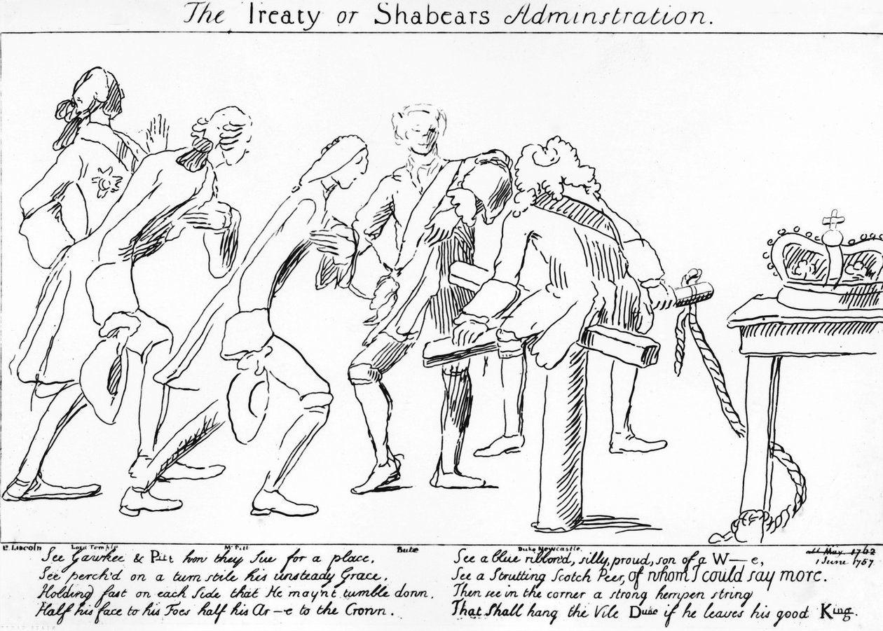A Szerződés vagy Shabears Adminisztráció, 1757 alkotó: English School