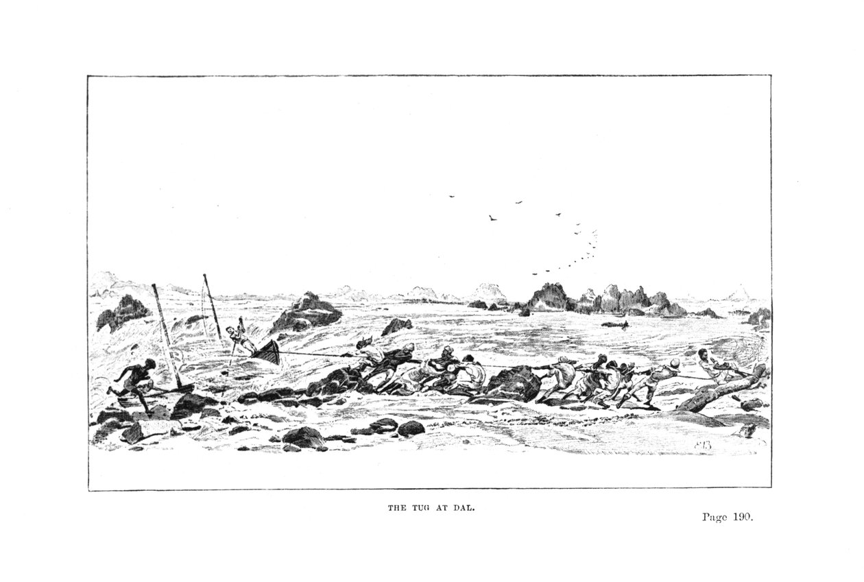 The Tug at Dal, William Francis Butler tábornok A szürkehályog kampányából, 1887. alkotó: English School