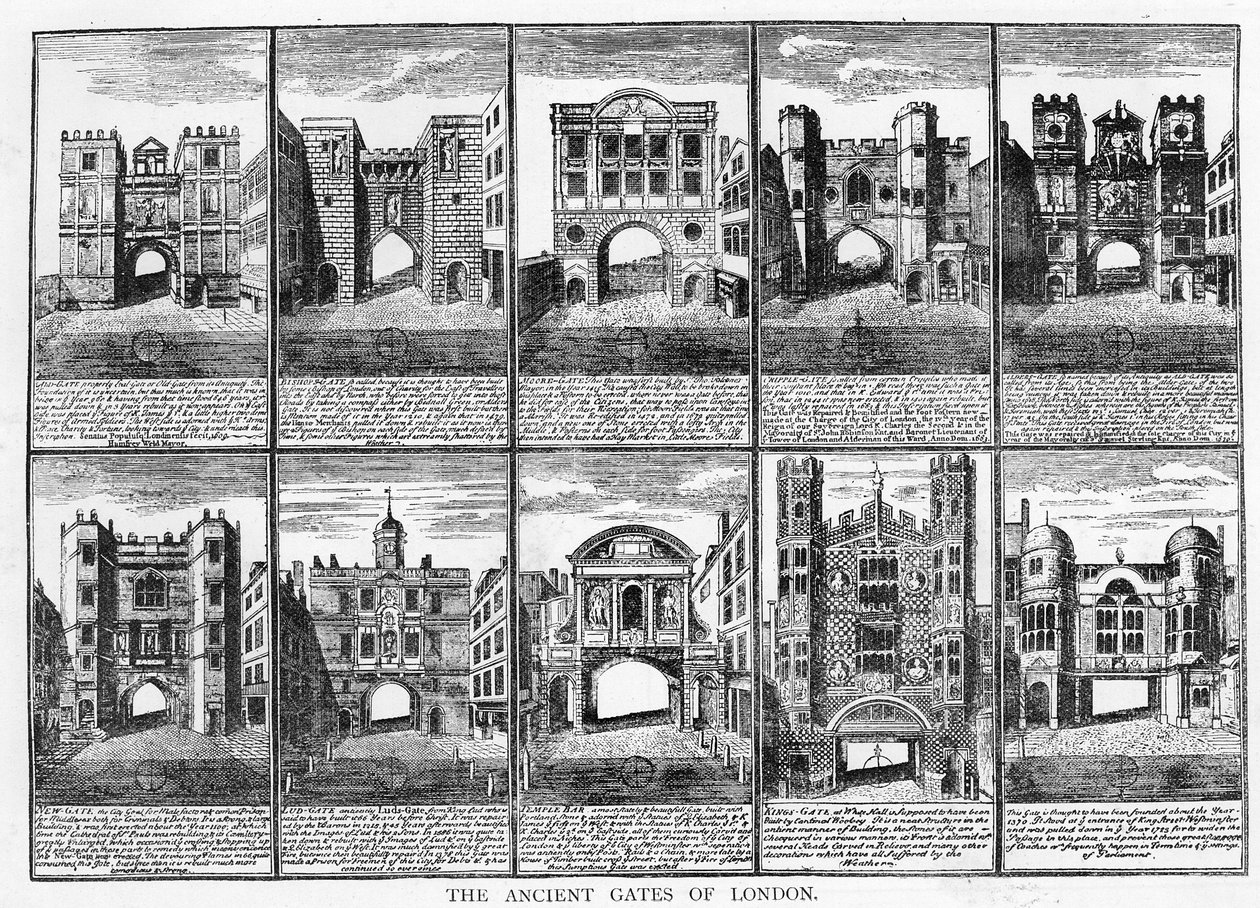 London City tizenkét ősi kapuja alkotó: English School