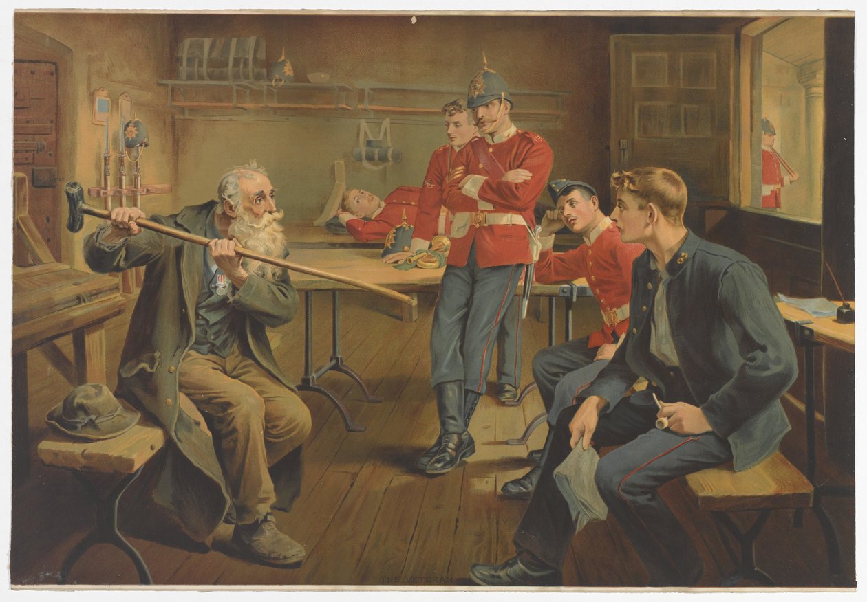 A veterán, 1895 körül alkotó: English School