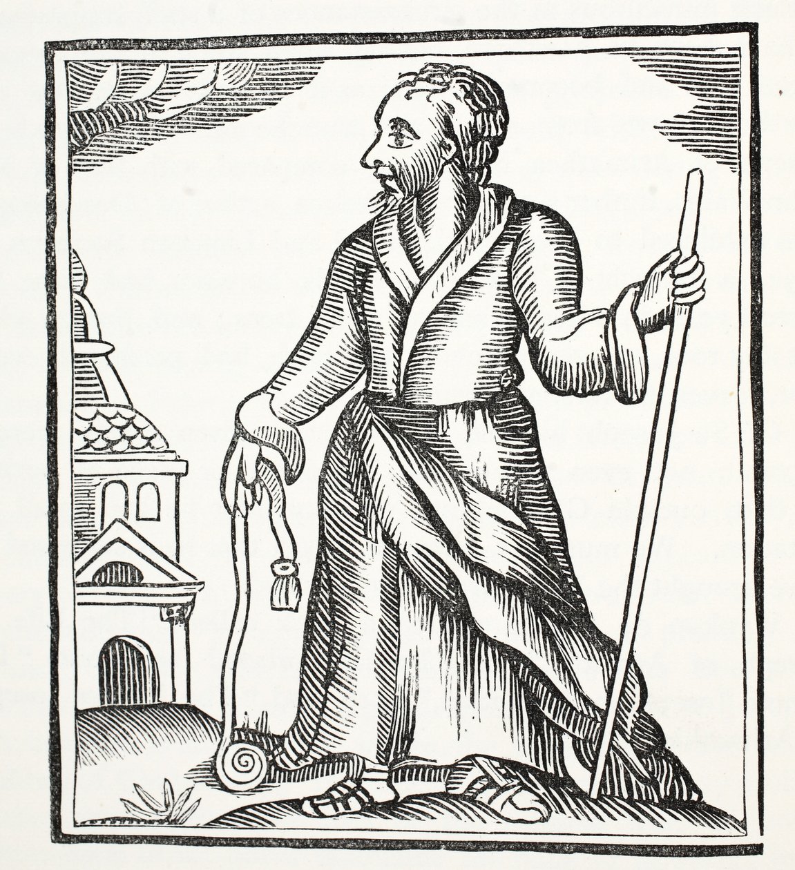 The Wandering Jew, illusztráció a Chap-books of the Eightenth Century, John Ashton, pub. 1882 alkotó: English School