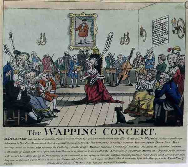 A Wapping-koncert, kocsma. szerző: S.W. Fores alkotó: English School