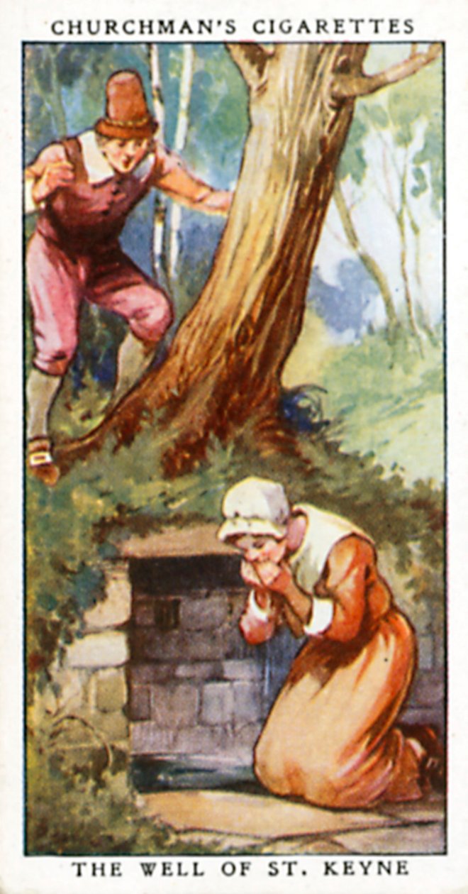A Szent Keyne-kút (színes litográfia) alkotó: English School