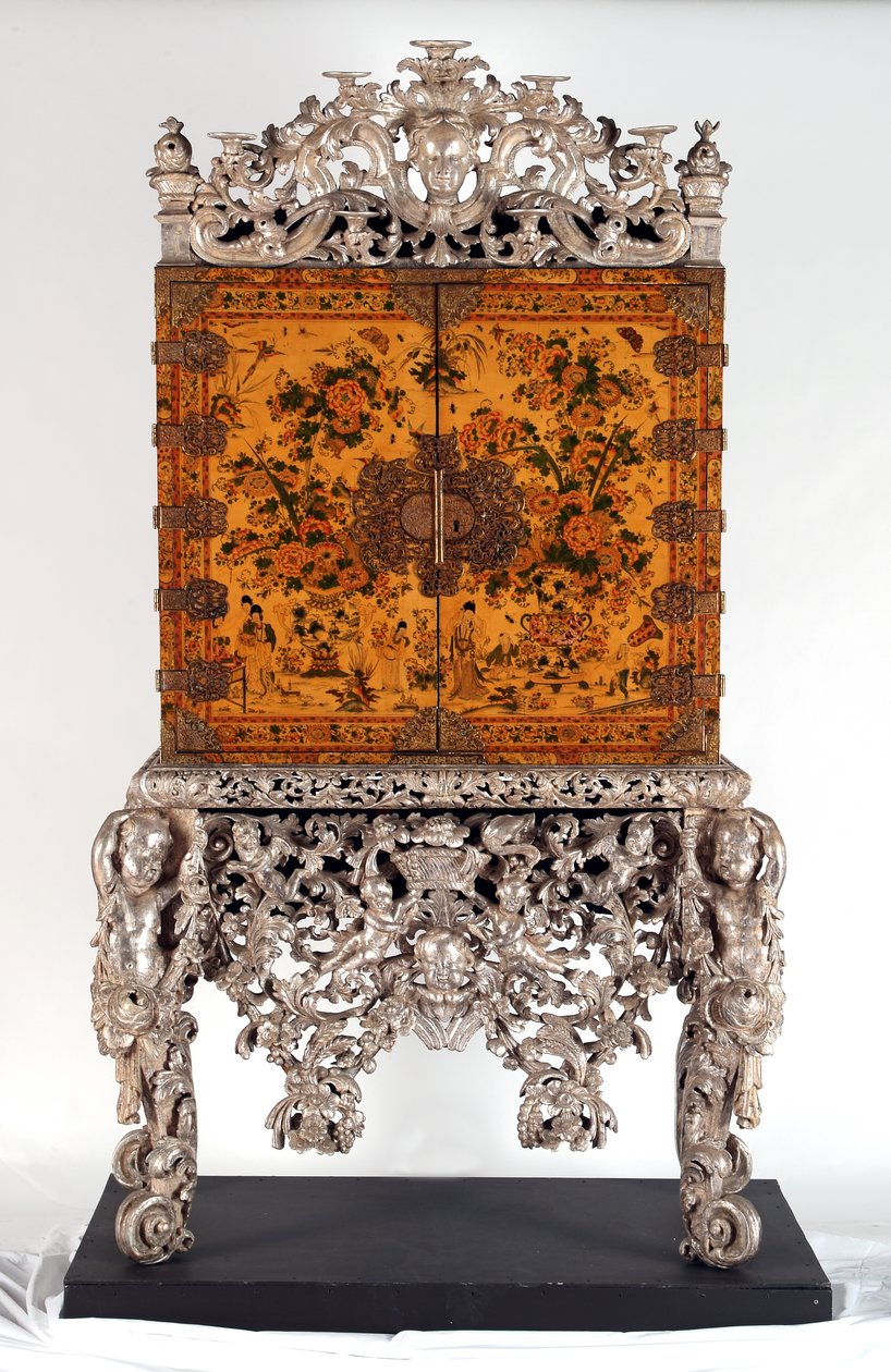 A Witcombe kabinet, 1697 körül (japán és ezüstözött fa) alkotó: English School